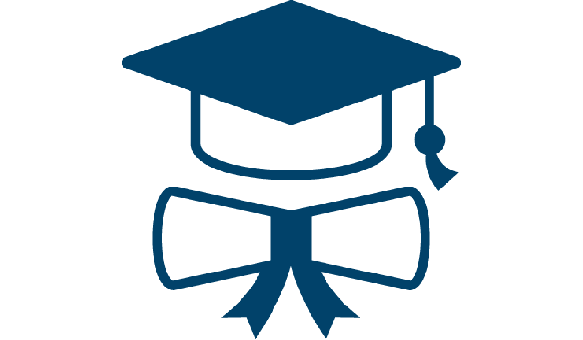 Cap and diploma icon