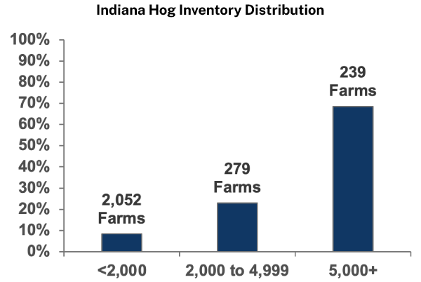 Indiana Hog Inventory Distribution