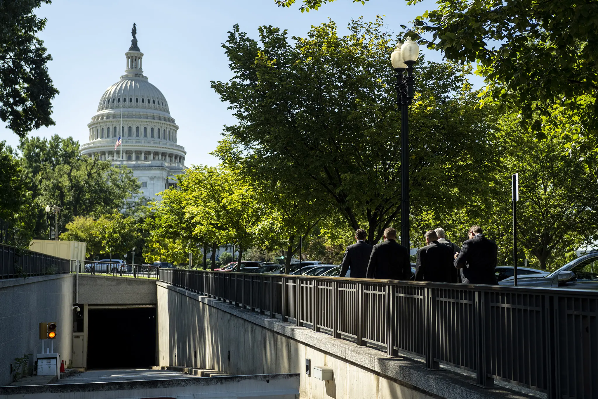 Producers walking to the Capitol.