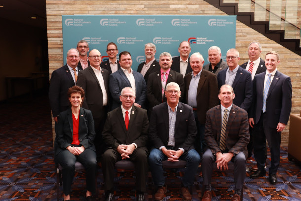 2024-2025 NPPC board of directors and CEO Bryan Humphreys (far right)