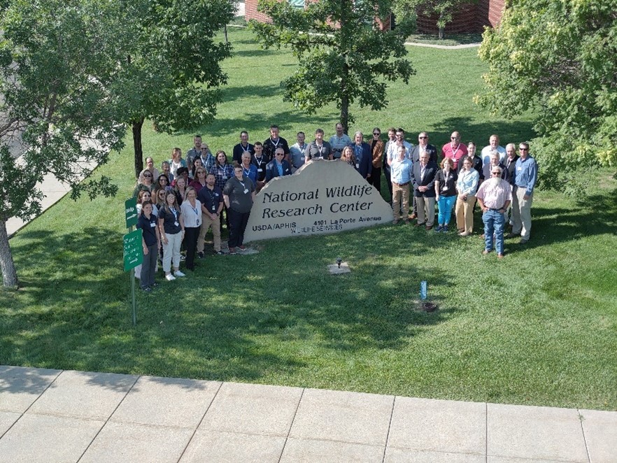 Participants of the feral swine conference at the National Wildlife Research Center in Fort Collins.
