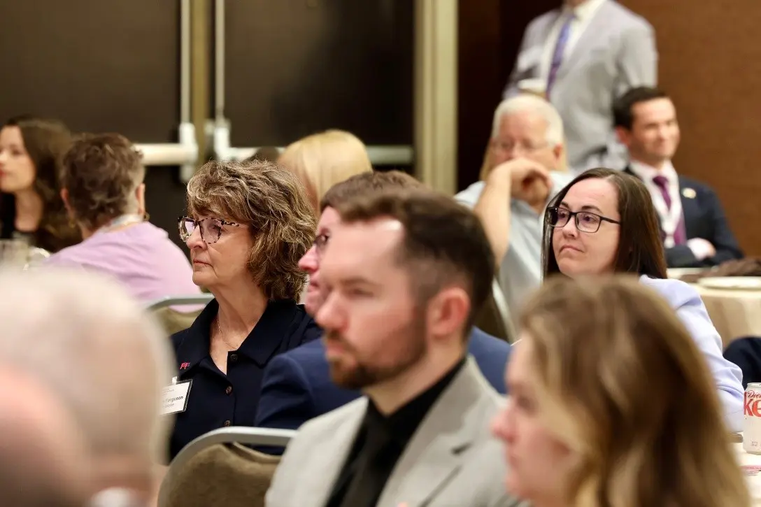 Pork producers from across the country listen to policy priority updates during NPPC’s Spring Legislative Action Conference.