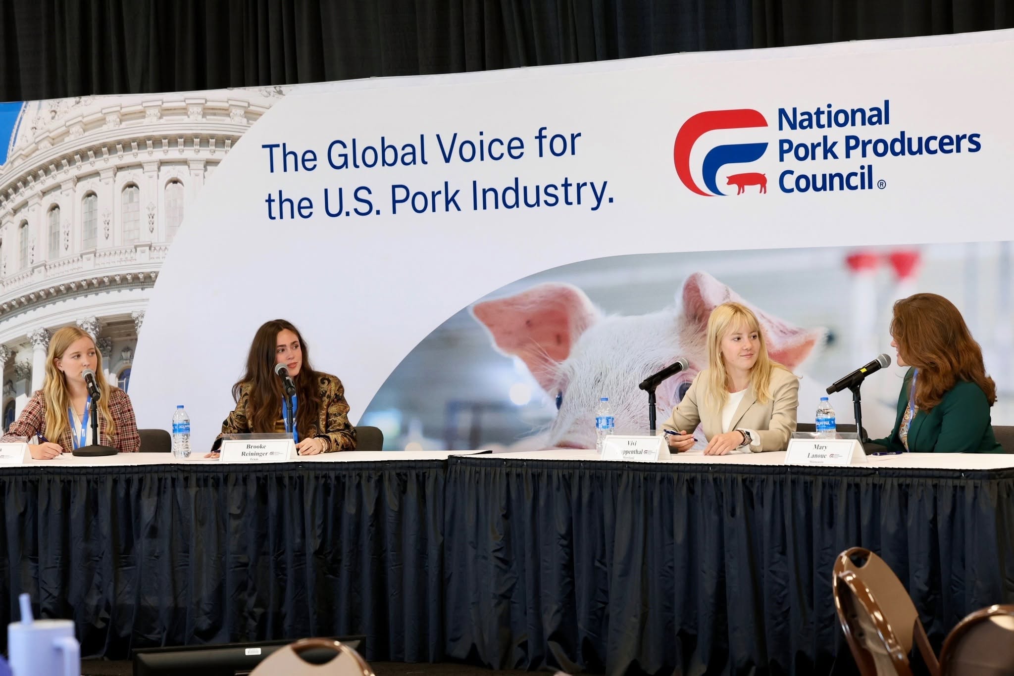 Students participate in the third annual Young Pork Advocates Issues Meet.
